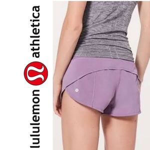 Lululemon Speed Up Low-Rise 2.5” Shorts Color Lilac Size 10